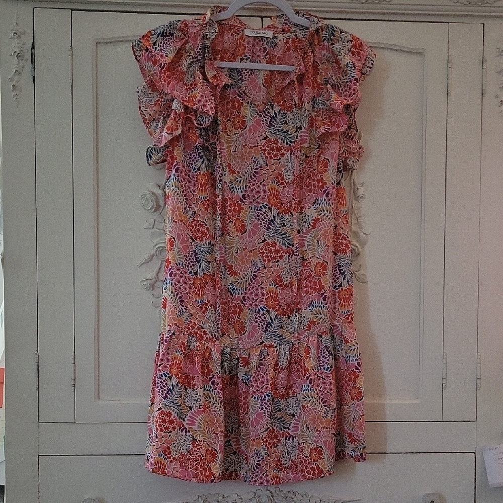 Floral Ruffle Midi Dress